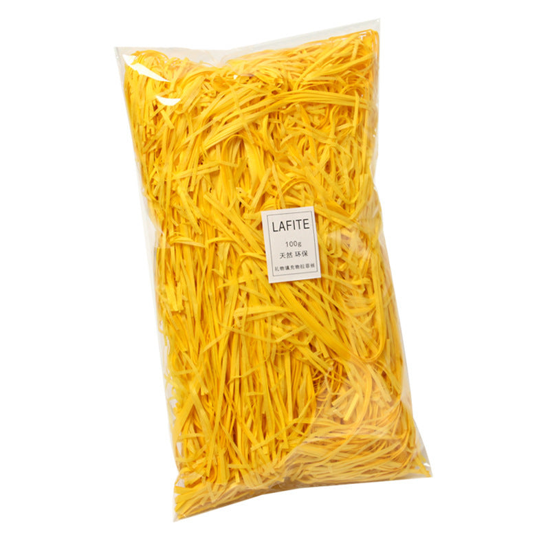 Green shredded paper