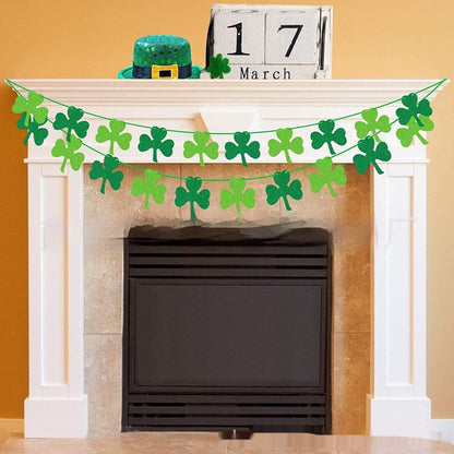 Laser-Cut Felt Clover Hanging Decoration - St. Patrick's Day Party Supplies