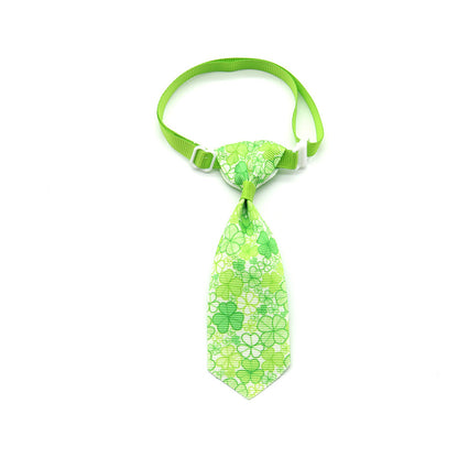 Adorable Four-Leaf Clover Pet Bow Tie - St. Patrick's Day Dog & Cat Accessory