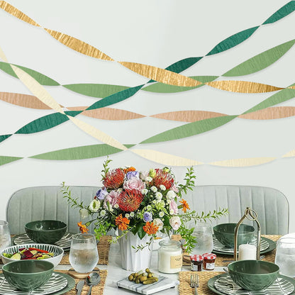 Irish Green Paper Streamers - St. Patrick's Day Party Decoration Garland Set