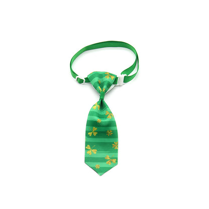 Adorable Four-Leaf Clover Pet Bow Tie - St. Patrick's Day Dog & Cat Accessory