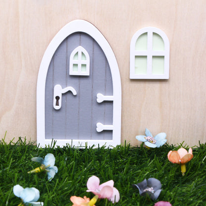 Miniature Leprechaun Bungalow Door - Magical Irish Fairy Door Decoration