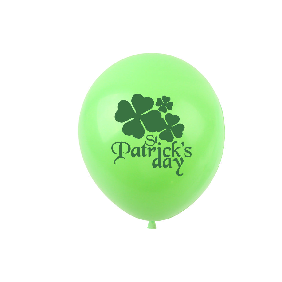 Premium Green Clover Latex Balloons - St. Patrick's Day Party Decorations