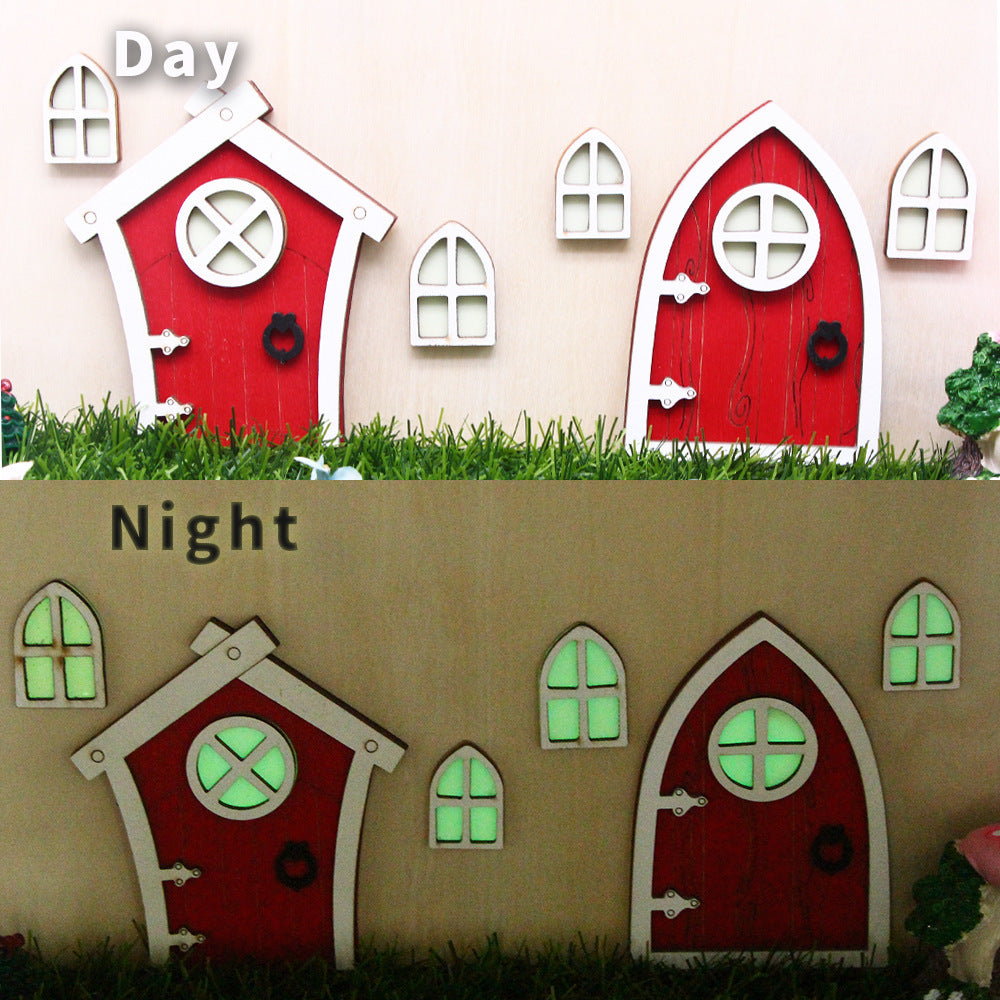 Miniature Leprechaun Bungalow Door - Magical Irish Fairy Door Decoration