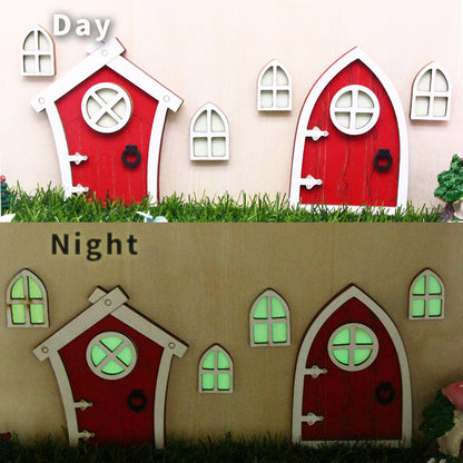Miniature Leprechaun Bungalow Door - Magical Irish Fairy Door Decoration