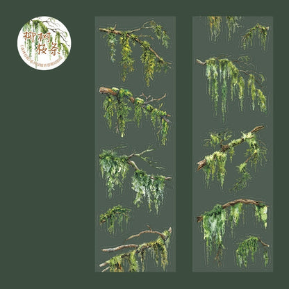 Forest Moss Series Hand Account DIY Decorative Stickers