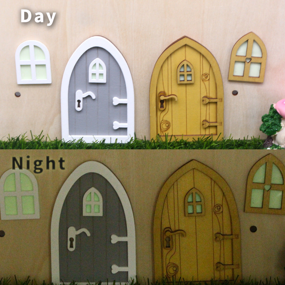 Miniature Leprechaun Bungalow Door - Magical Irish Fairy Door Decoration
