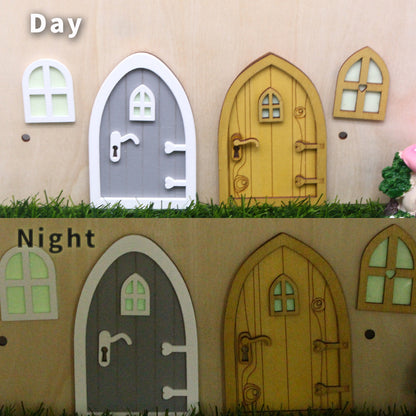 Miniature Leprechaun Bungalow Door - Magical Irish Fairy Door Decoration