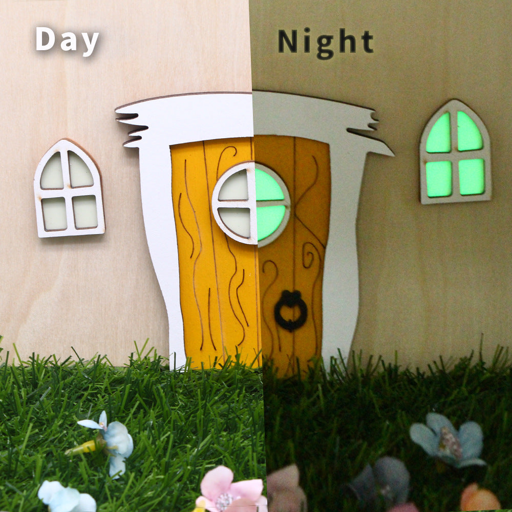Miniature Leprechaun Bungalow Door - Magical Irish Fairy Door Decoration