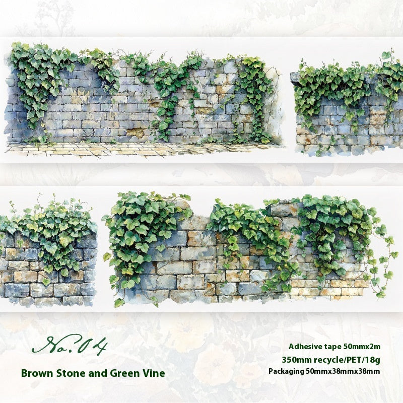 Green Garden Decorative Tape - Leprechaun Trap Camouflage & Nature Scenes