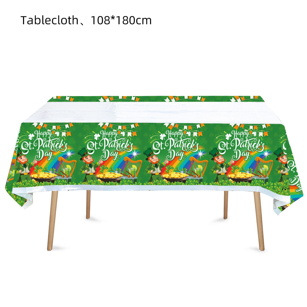 Complete St. Patrick's Day Party Kit - Lucky Clover Hat, Banner, Cups & Plates