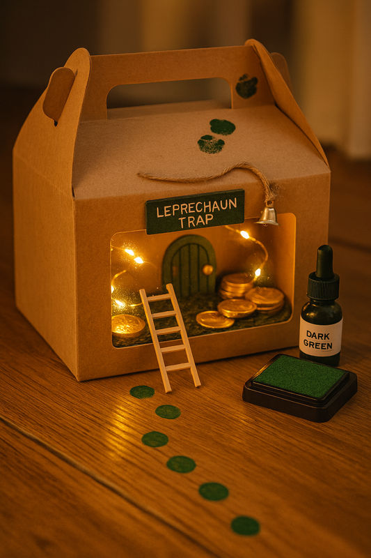 Cardboard box for leprechaun trap