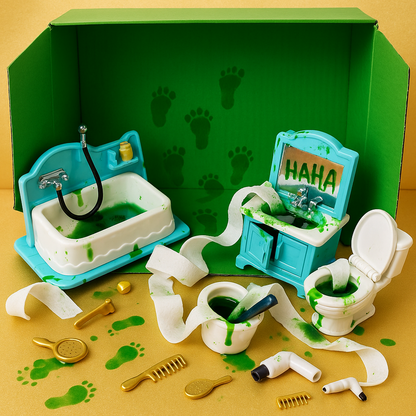 Miniature Leprechaun Bathroom - Trap Supplies & Pranks Kit
