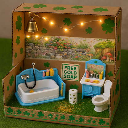 Miniature Leprechaun Bathroom - Trap Supplies & Pranks Kit