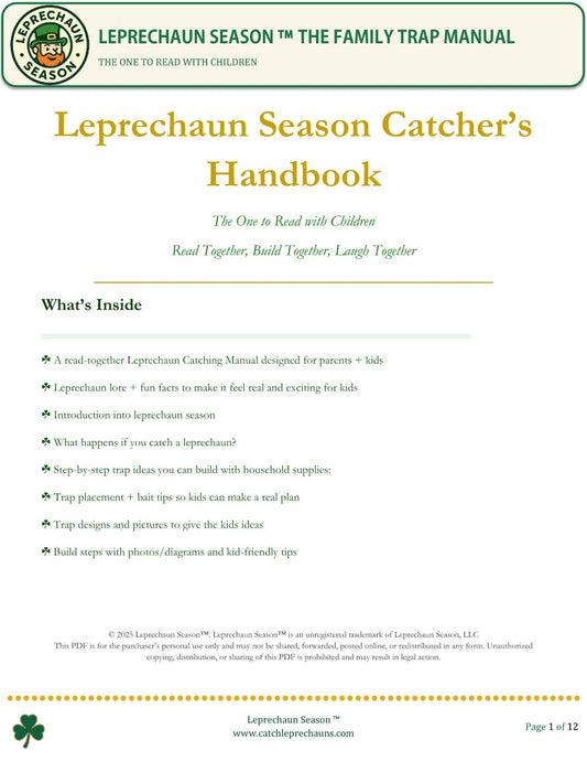 Leprechaun Catcher's Manual - Digital Download