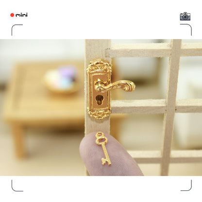 Toy Model Scene Mini Pattern Door Lock