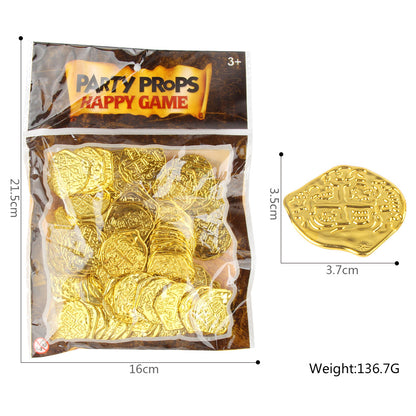 Premium Leprechaun Gold Coins - 100-Piece Trap Bait Treasure Set