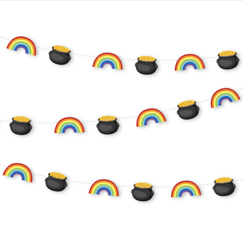 Irish Festival Paper String Decorations Party Pull Flower St Patrick's Day Party Decoration