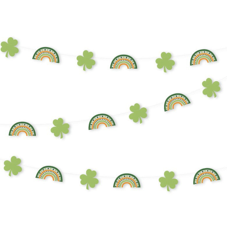 Irish Festival Paper String Decorations Party Pull Flower St Patrick's Day Party Decoration