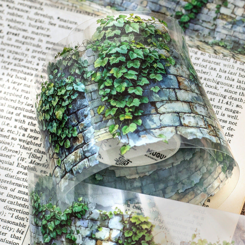 Green Garden Decorative Tape - Leprechaun Trap Camouflage & Nature Scenes