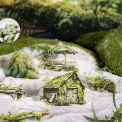 Forest Moss Series Hand Account DIY Decorative Stickers