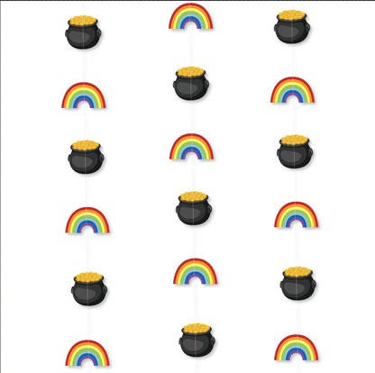 Irish Festival Paper String Decorations Party Pull Flower St Patrick's Day Party Decoration