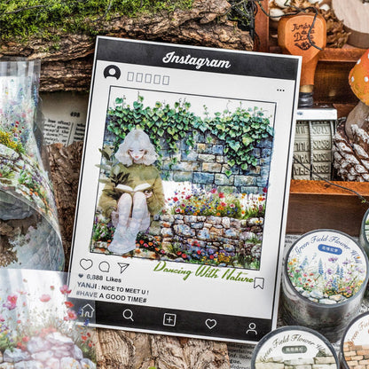 Green Garden Decorative Tape - Leprechaun Trap Camouflage & Nature Scenes