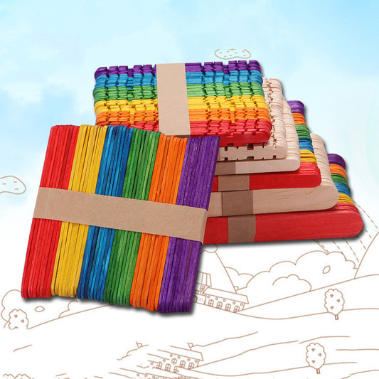 Colored Popsicle Sticks (100 pcs)