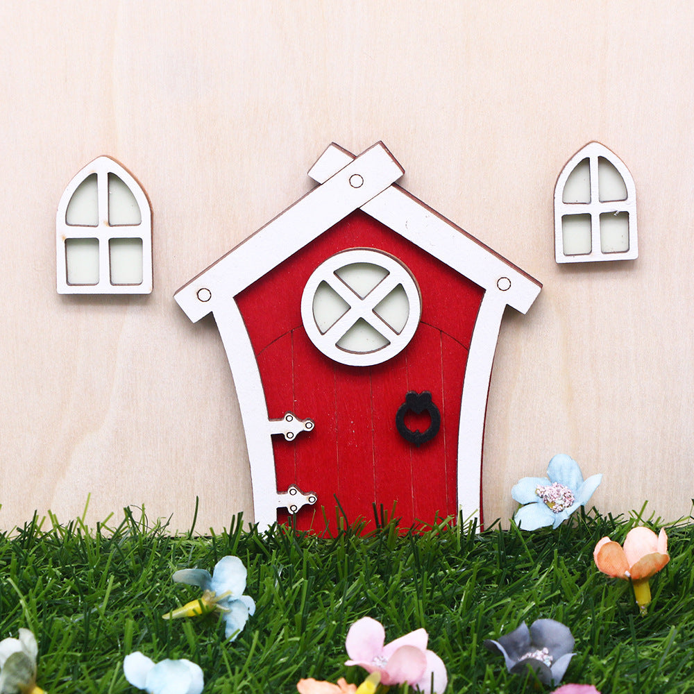 Miniature Leprechaun Bungalow Door - Magical Irish Fairy Door Decoration
