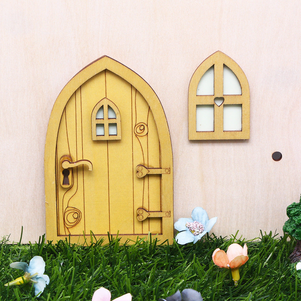 Miniature Leprechaun Bungalow Door - Magical Irish Fairy Door Decoration